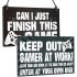 Keep Out Sign Gamer 7.9 inch x 3.9 inch