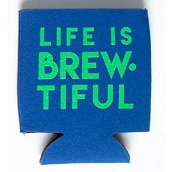 Life is Brewtiful Slim Beer Coolie