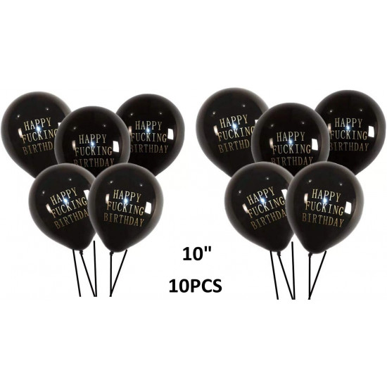 Happy F*ing Birthday Banner & Balloons Set