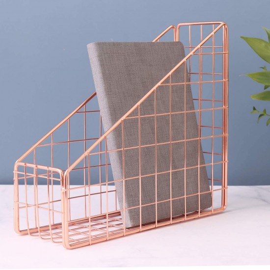 Rose Gold Desk Organizer Set