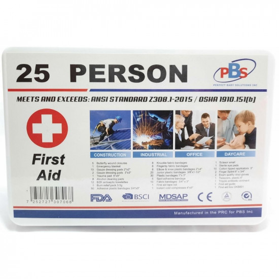 PBS First Aid Kit 25 Persons