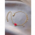 Gold Heart Charm Bracelet