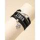 Letter Decor Layered Bracelet - Libra