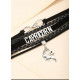 Letter Decor Layered Bracelet - Capricorn