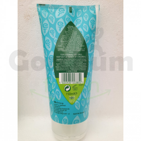 Escenti Tea Tree Facial Gel Srcub 150ml 