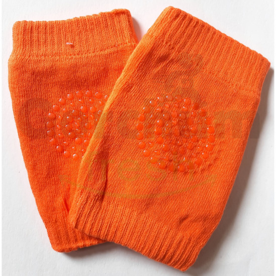 Baby Knee Pad Socks Orange