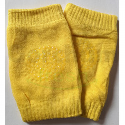 Baby Knee Pad Socks Yellow