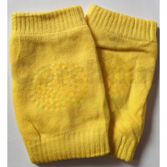 Baby Knee Pad Socks Yellow