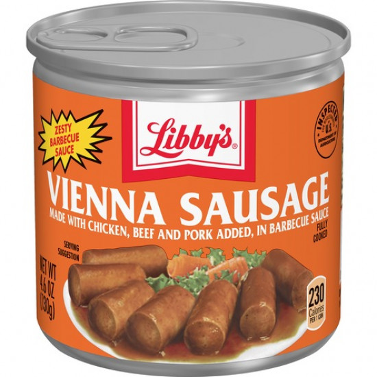 Libbys Vienna BBQ Chicken, Beef & Pork Sausage 4.6oz 