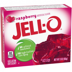 Raspberry Artificial Flavor Jell-o 85g