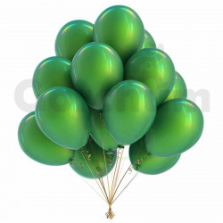 Green 20 Pcs Party Balloons 
