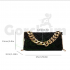 Minimalist Braided Design Suqare Bag Black