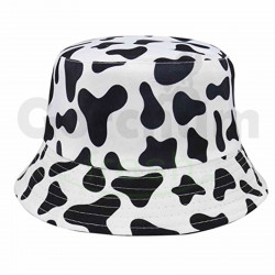 Cow Pattern Reversible Bucket Hat 