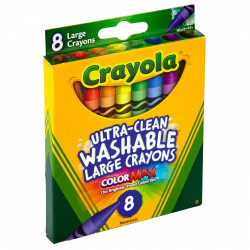 Crayonlo Coloring Book Washable Crayons 8 pack