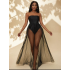 Bodysuit Meshlons Dress Black (S)