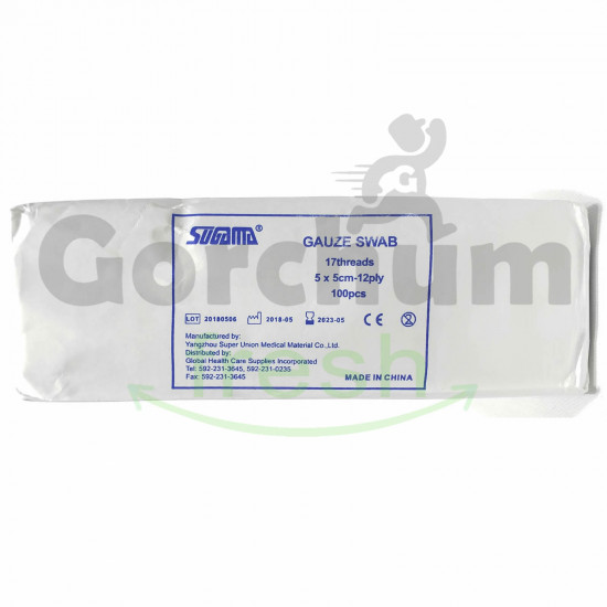 Sugama Gauze Swab 5 x 5cm 100pcs