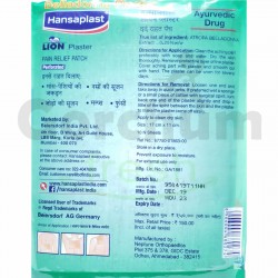 Hansaplast Lion Plaster Pain Relief Patch 10 Sheets