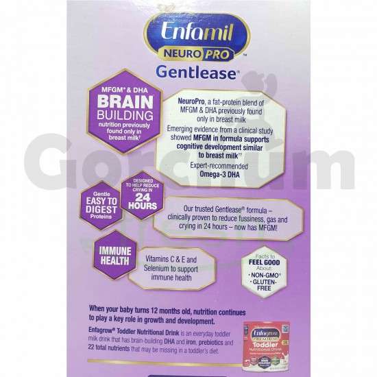 Enfamil Neuro Pro Gentle Ease Infant Formula 0-12 Mnths 2 Powder Pouches 30.4oz