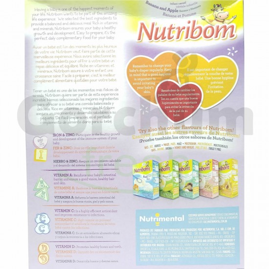 Nutribom Banana And Apple Infant Cereal 350g