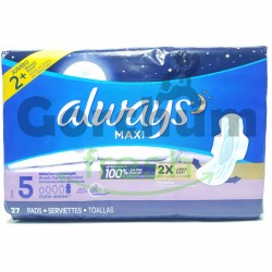 Always Maxi Extra Heavy Over Night Size 5 27 Pads
