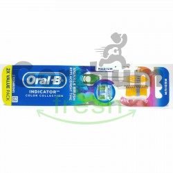 Oral B Indicator Color Collection Medium  2x Value Pack Tooth Brush