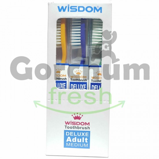 Wisdom Deluxe Adult Medium Toothbrush 