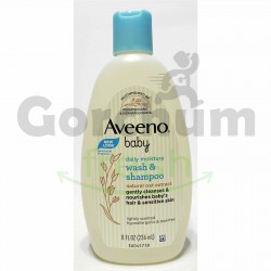 Aveeno Baby Daily Moisture Wash & Shampoo Lightly Scented 8oz