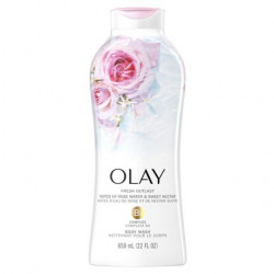 Olay Fresh Outlast Rose Water and Sweet Nectar Body Wash 650ml