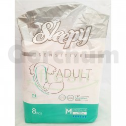 Sleepy Sensitive Adult Diaper Medium 8 Pcs