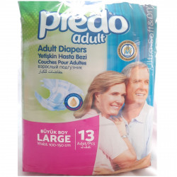 Predo Adult Diapers Large waist 100-150cm 13 Pcs