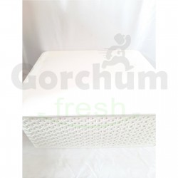 White Basket With Lid 16x14.5x6.5 Inches