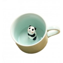 3D Mug with Panda Figurine 8oz