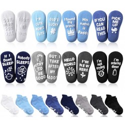 8 Pairs Baby Socks Non Slip - Blue