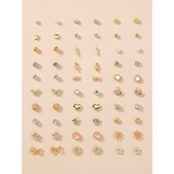 Stud Earrings Set 30 Pairs